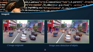 ImageAI
L'image originale Image avec detection d'objets
11
 