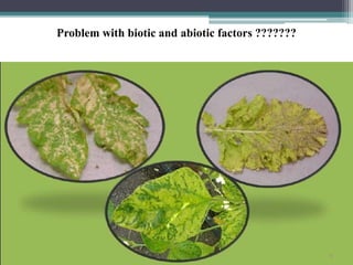 Problem with biotic and abiotic factors ???????
 