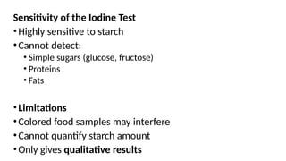 Detection of Starch in Food Sample (Iodine.pptx