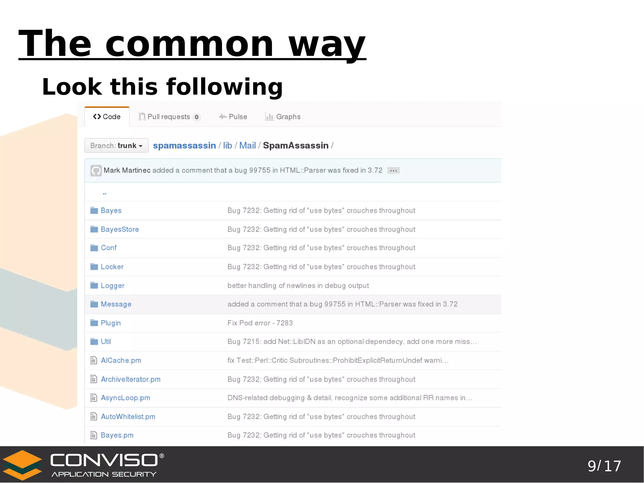 9/ 17
®
The common way
Look this following
 