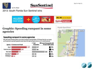 2013: South Florida Sun Sentinel wins
 