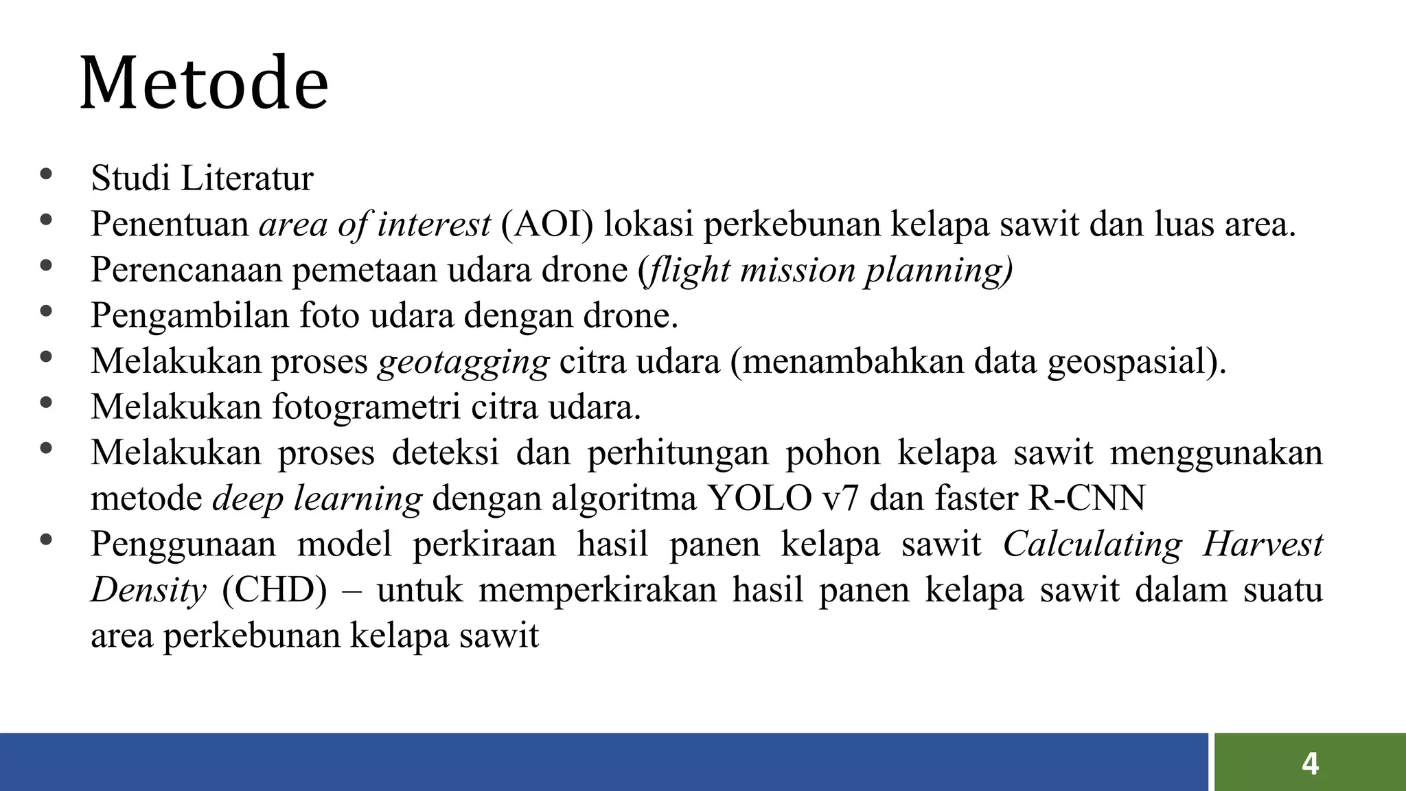 Deteksi dan Hitung Pohon Kelapa Sawit-Deep Learning | PPTX