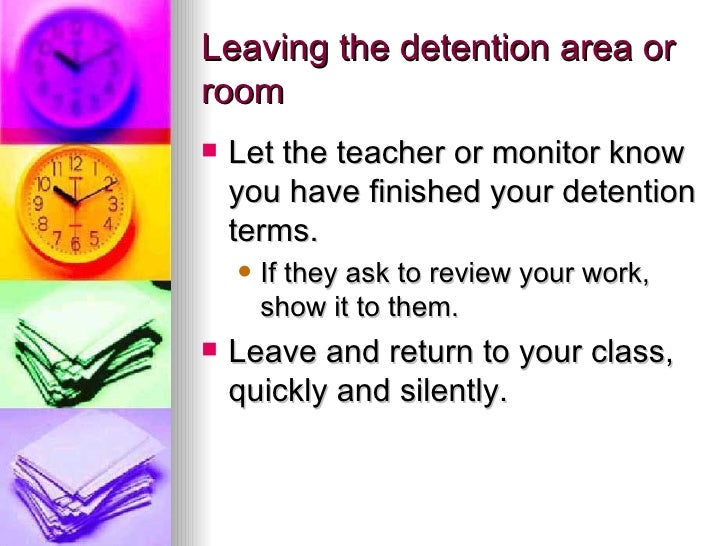 Detention Procedures