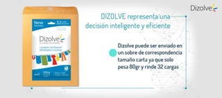 Detergente ecológico en láminas para ropa. Dizolve Mexico