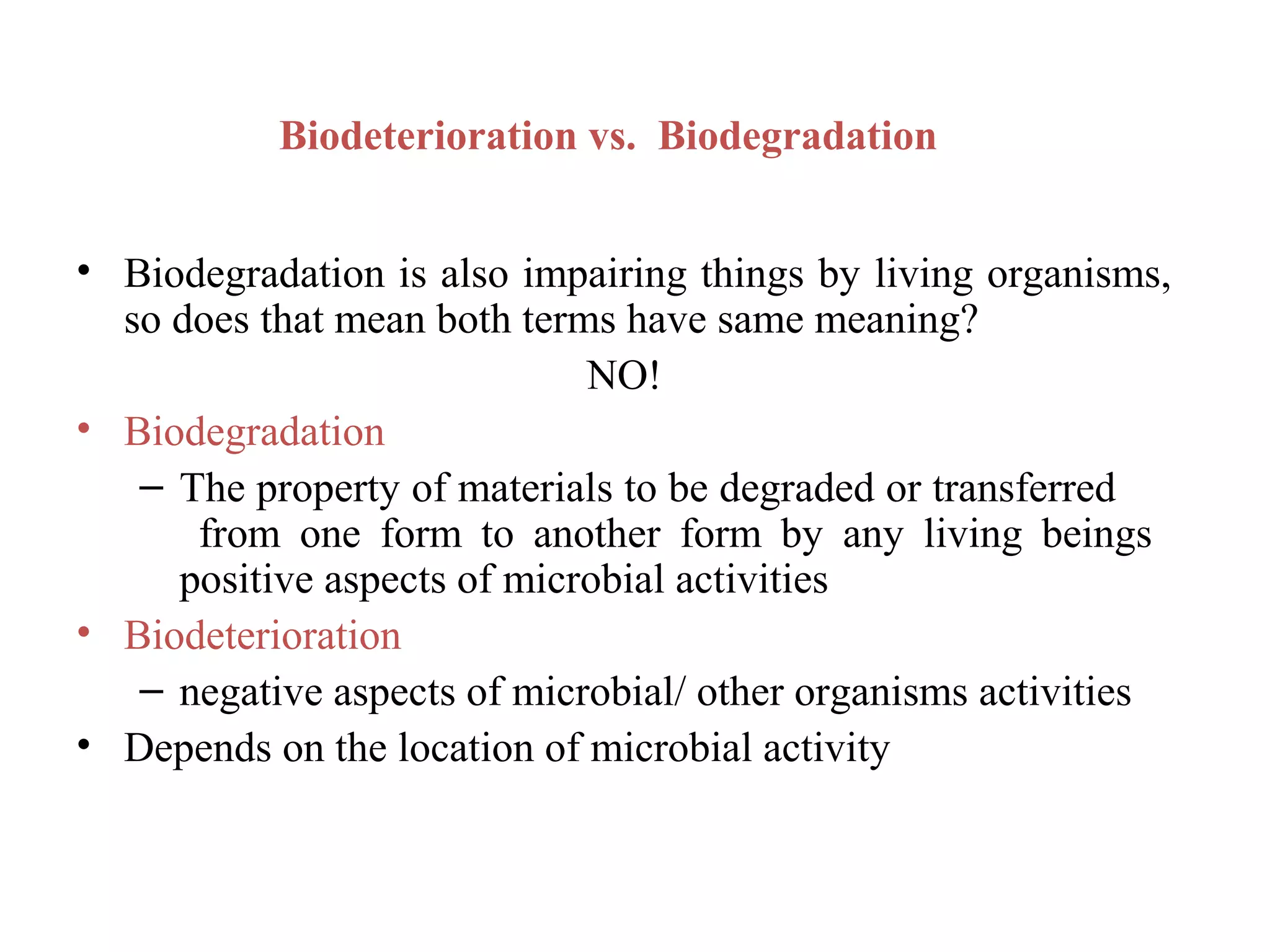 BIODETERIORATION | PPT