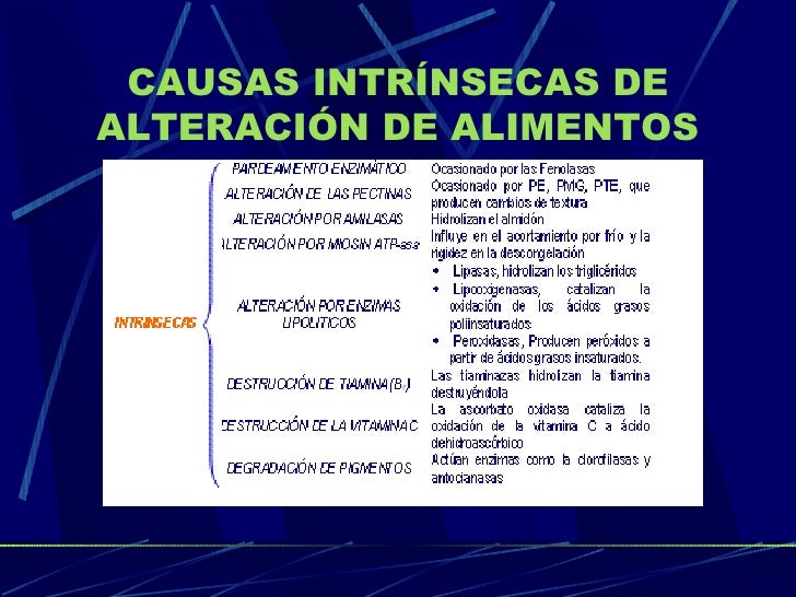 Principales Causas De Alteración De Los Alimentos – XHYY