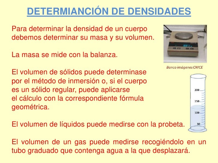 Determinación De Densidades Y Cambio De Unidades De Densidad