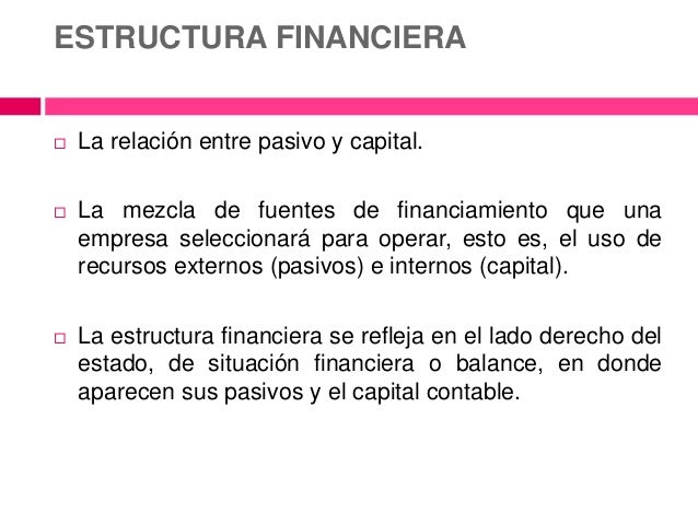 Estructura Financiera De La Empresa - prestamos financiera