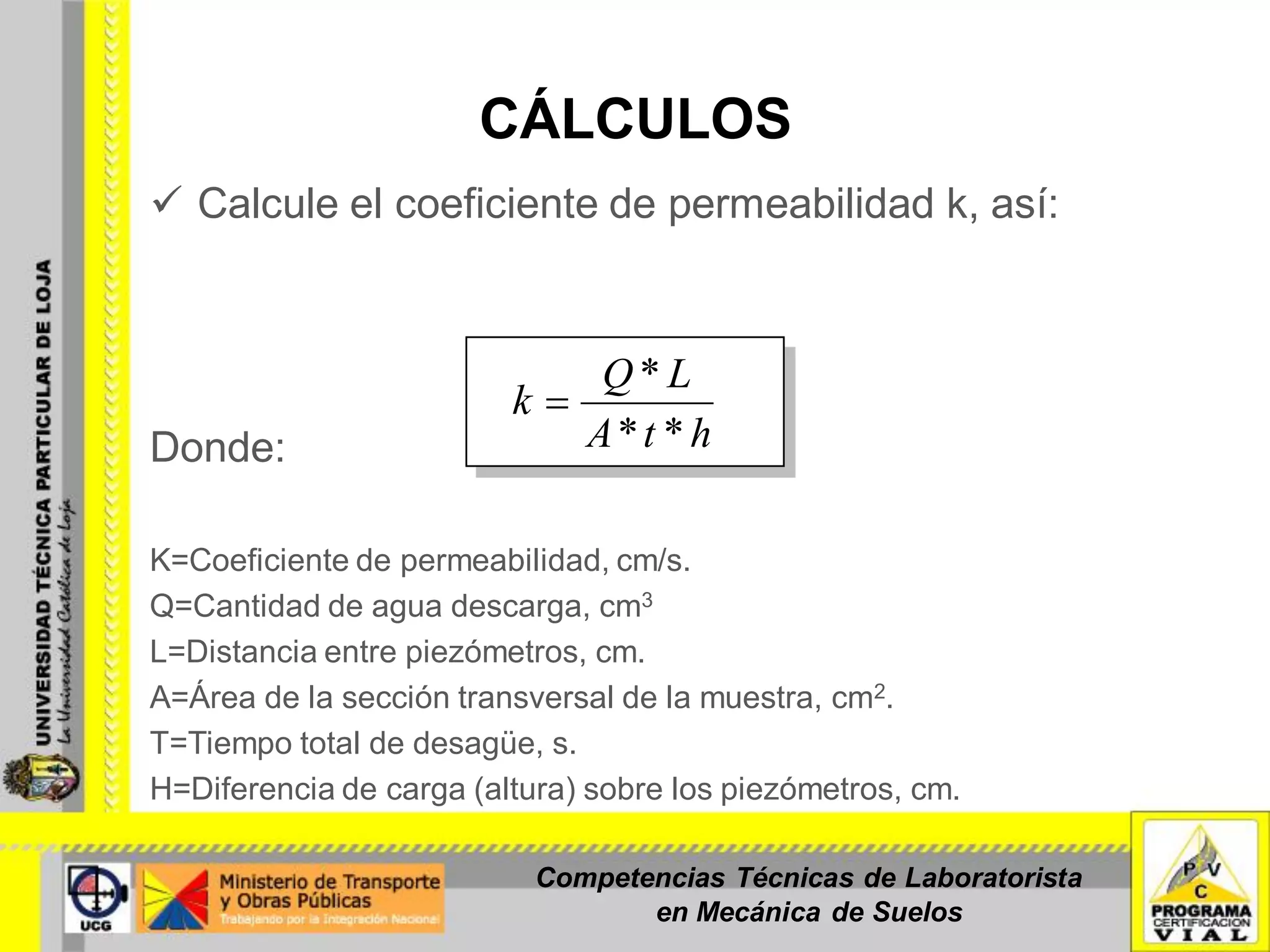 Determinación del Coeficiente de Permeabilidad para Suelos Granulares | PDF