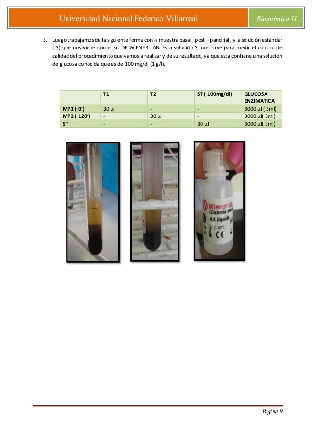 Determinacion de glucosa basal y posprandial Determinacion de glucosa basal y posprandial