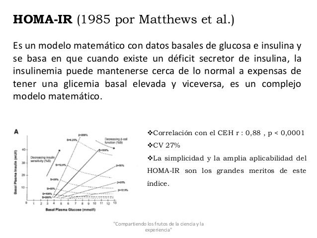 Determinación del valor de corte HOMA-IR en una población Determinación del valor de corte HOMA-IR en una población