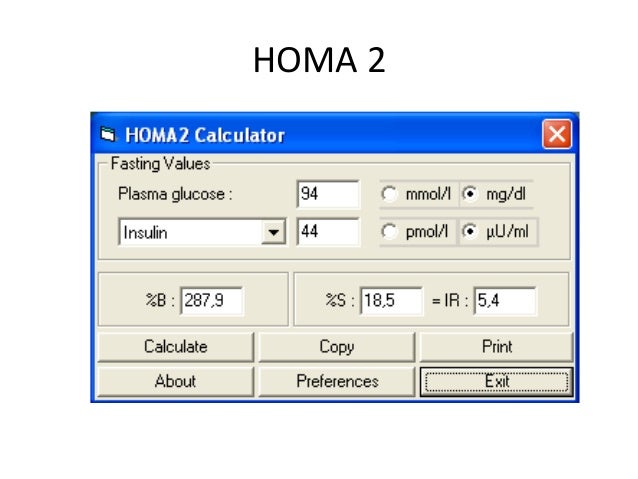 Determinación del valor de corte HOMA-IR en una población Determinación del valor de corte HOMA-IR en una población