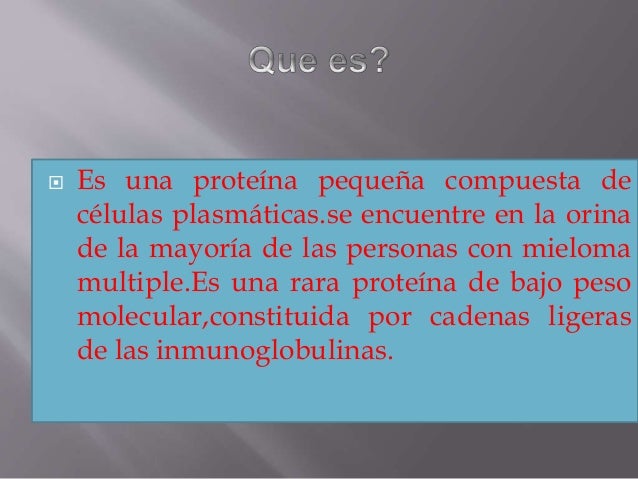 cadenas ligeras de inmunoglobulina en orina determinacion de proteina bence jones cadenas ligeras de inmunoglobulina en orina determinacion de proteina bence jones