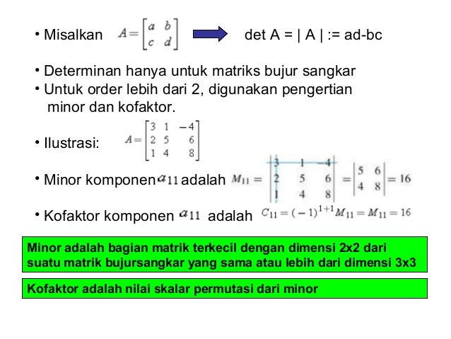 Determinan matriks