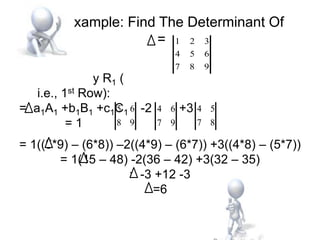 Determinant | PPTX