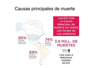 Causas principales de muerte
 