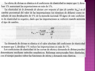 Determinantes tipos de cambios