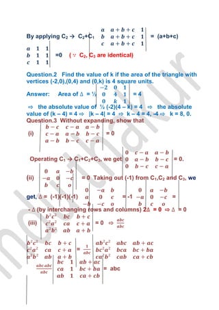 Assignments For Class Xii