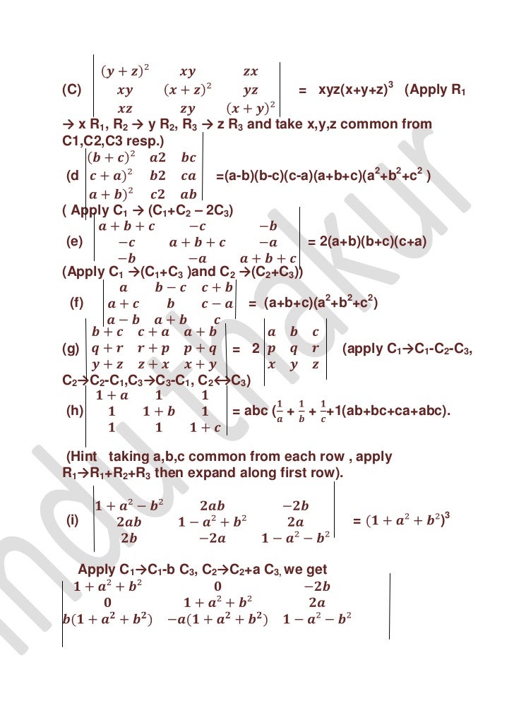 Assignments For Class Xii