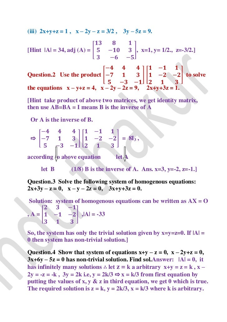 Assignments For Class Xii