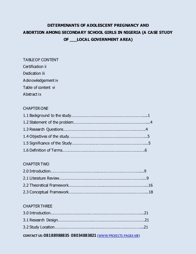 Determinants of adolescent pregnancy and abortion among ...
