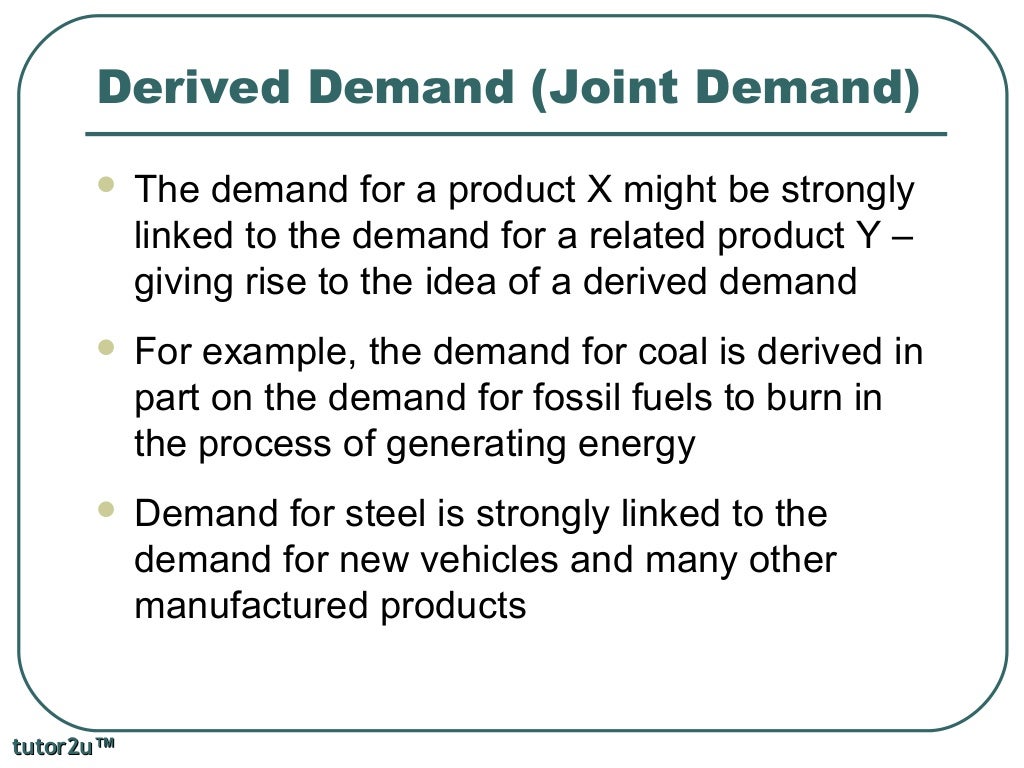 AS Micro Determinants of Demand