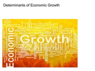 Determinants of Economic Growth 
 