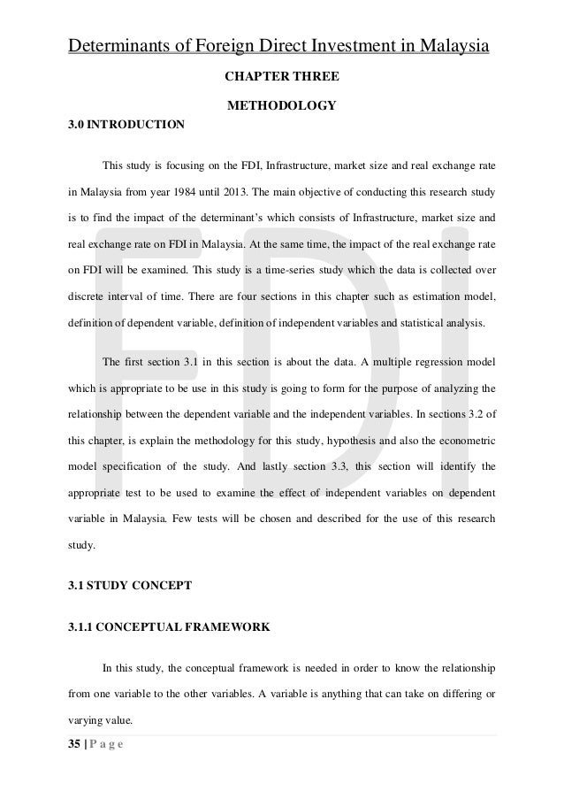 Determinants of foreign direct investment in malaysia