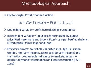 Determinants of profit efficiency among smallholder beef producers in Botswana