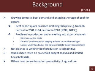 Determinants of profit efficiency among smallholder beef producers in Botswana