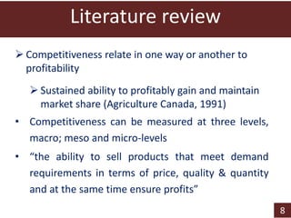 Determinants of profit efficiency among smallholder beef producers in Botswana