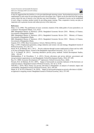 Determinants of rural poverty | PDF