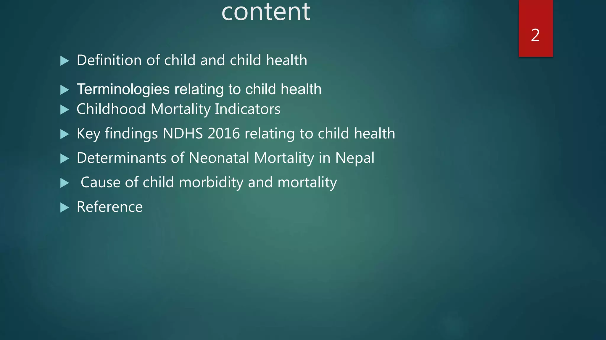 Determinants of under five children morbidity and mortality | PPTX