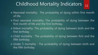 Determinants of under five children morbidity and mortality | PPTX