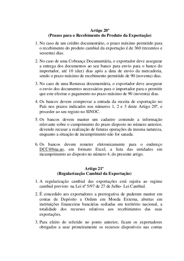 Determinação de prazo de documento unico