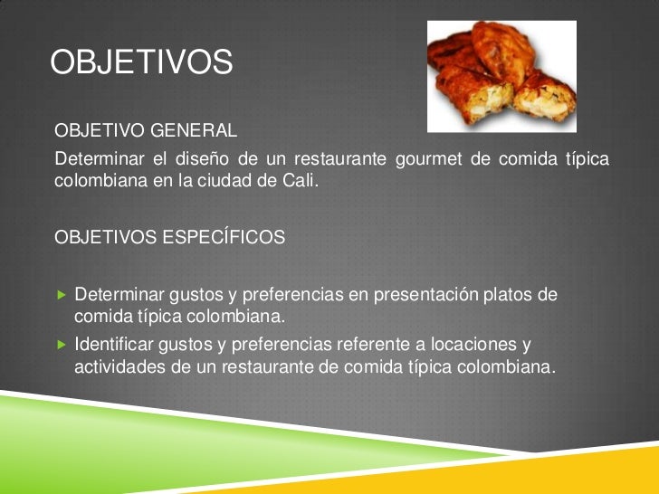 Objetivos De Un Negocio De Comida es.slideshare.net