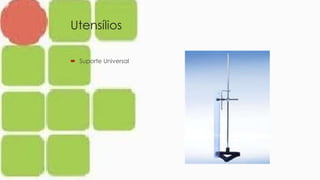 Utensílios
 Suporte Universal
 