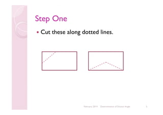 Step One
Cut these along dotted lines.

February 2014

Determination of Doctor Angle

5

 