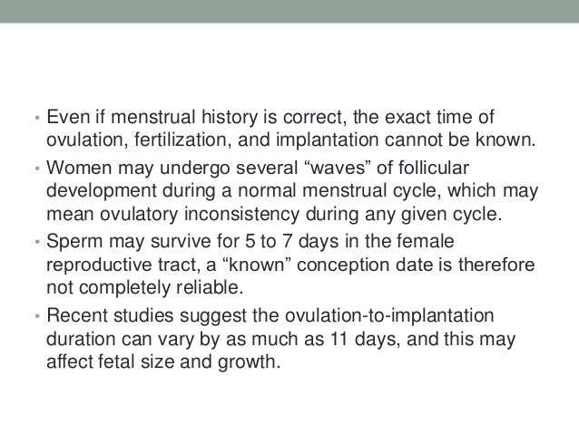 Can late implantation affect ultrasound dating