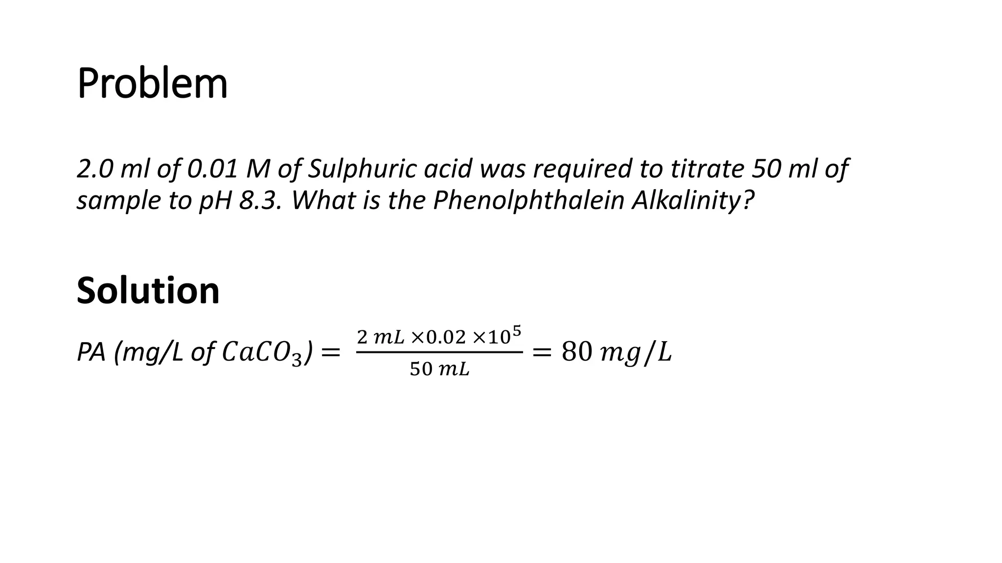 Determination of hardness and alkalinity of waste water | PPTX