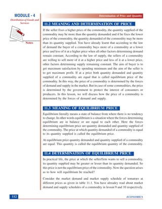 price determination and simple applications | pptx... Determination of price and quantity | PDF