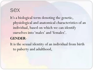 Determination of sex PPT Free Download 