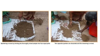 Collection and processing of soil  samples for analysis