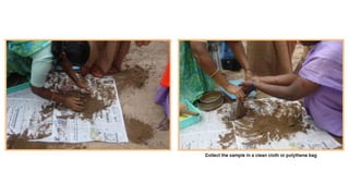 Collection and processing of soil  samples for analysis