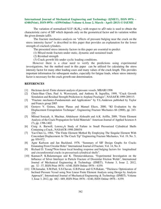 Determination of stress intensity factor for a crack emanating from a ...
