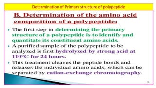 Determination of structure of proteins