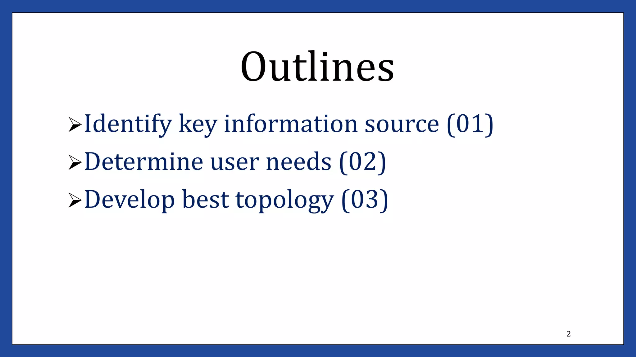 Determine bestfit topology lecture #1