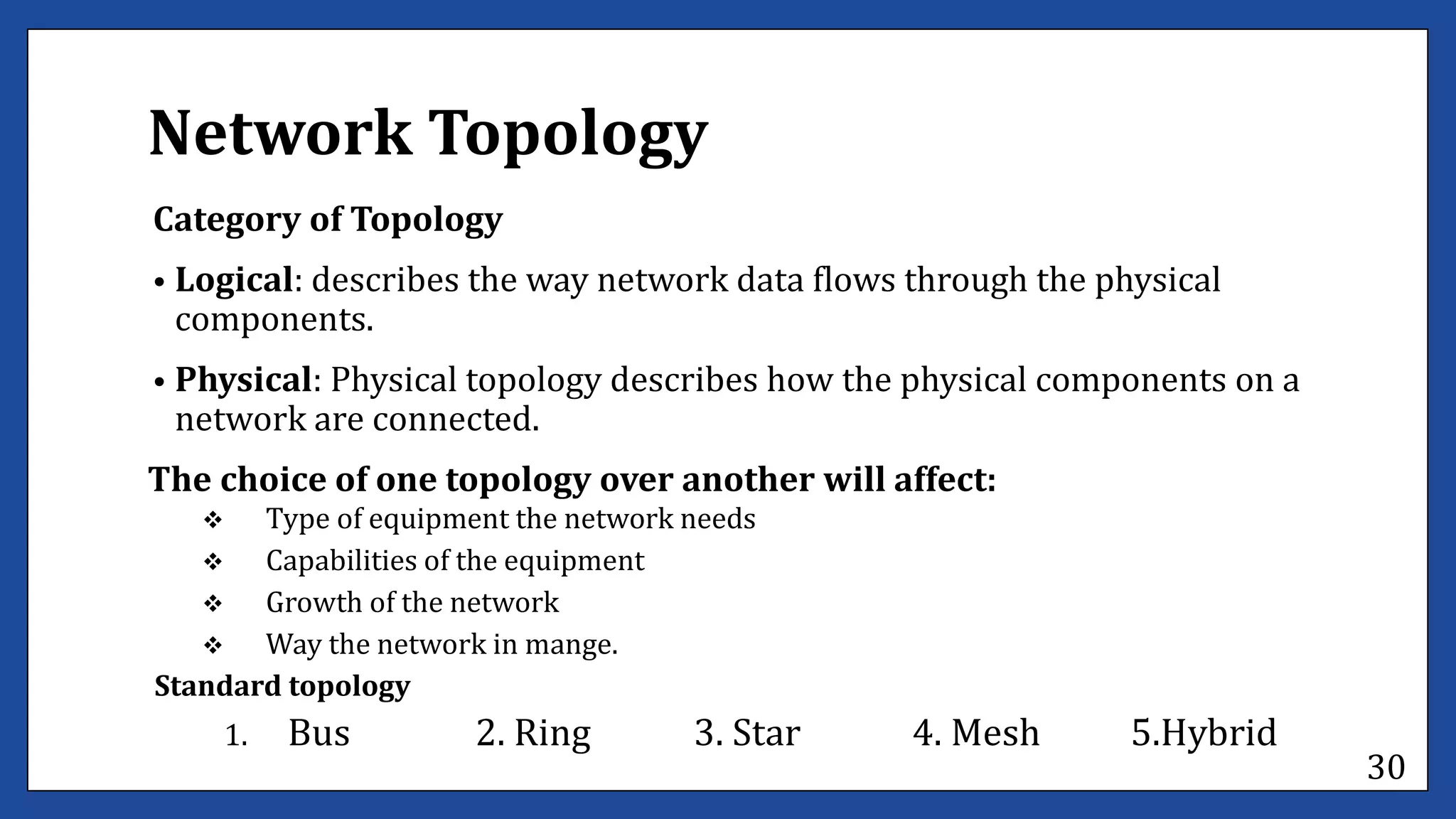 Determine bestfit topology lecture #1