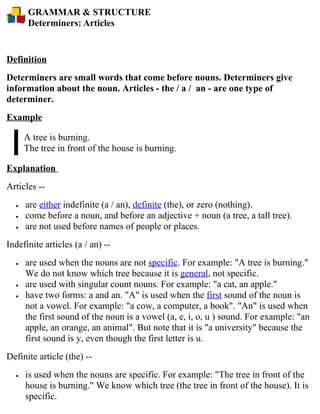 informative article definition and examples