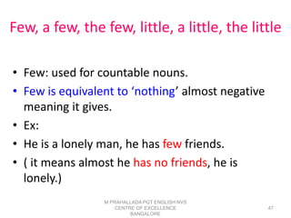 Few Definition Determiners for Secondary School Students prepared by M Prahallada | PDF